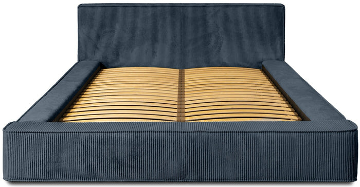 Trae Mobler Harmon 180x200 cm Gestoffeerd Bed Navy Blauw