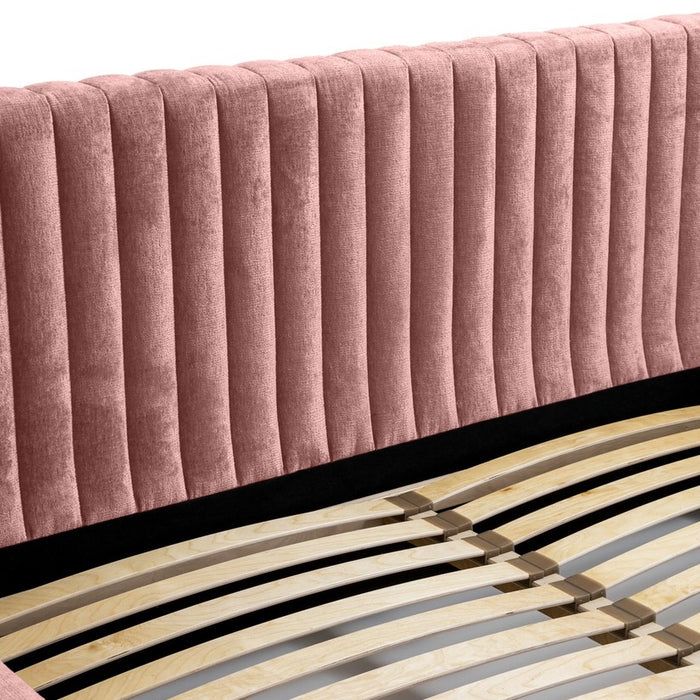 Trae Mobler Vegas 160 x 200 cm Gestoffeerd Bed Stoffig Roze