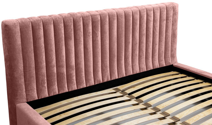 Trae Mobler Vegas 160 x 200 cm Gestoffeerd Bed Stoffig Roze