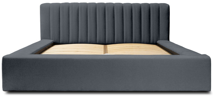 Trae Mobler Como 180 x 200 cm Gestoffeerd Bed Donkerblauw