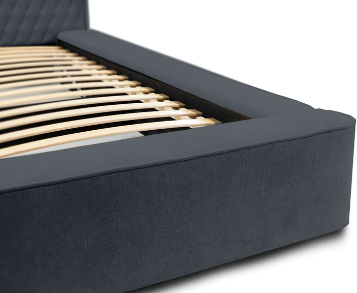 Trae Mobler Azurro 180 x 200 cm Gestoffeerd Bed Donkerblauw