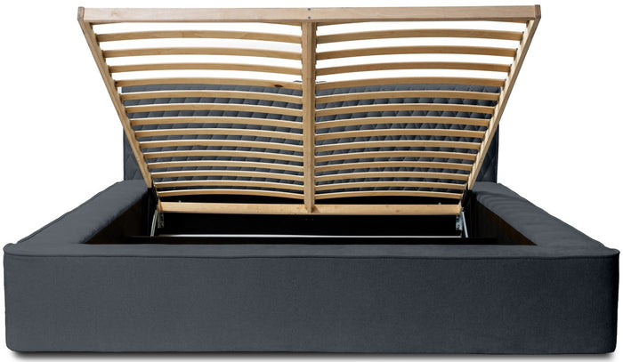 Trae Mobler Azurro 180 x 200 cm Gestoffeerd Bed Donkerblauw