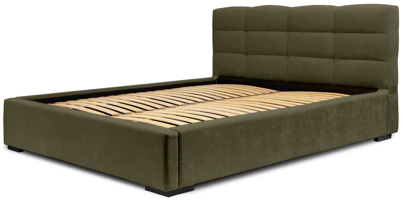 Trae Mobler Faro 140 x 200 cm Gestoffeerd Bed Bosgroen