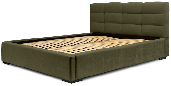 Trae Mobler Faro 140 x 200 cm Gestoffeerd Bed Bosgroen