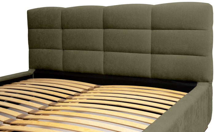 Trae Mobler Faro 160 x 200 cm Gestoffeerd Bed Bosgroen