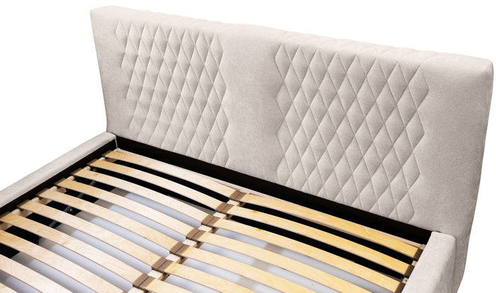 Trae Mobler Montana 180 x 200 cm Gestoffeerd Bed Beige