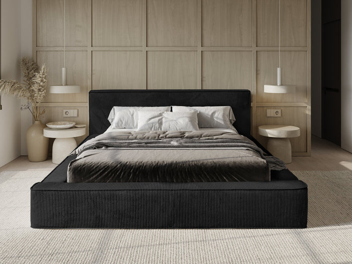 Trae Mobler Harmon 180x200 cm Gestoffeerd Bed Zwart