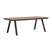 House Nordic - Tuintafel Naturel|Zwart - 220x100x74cm - Toronto