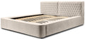 Trae Mobler Azurro 140 x 200 cm Gestoffeerd Bed Beige