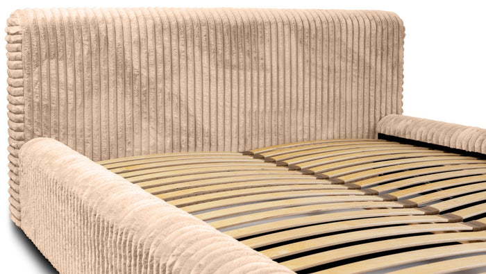 Trae Mobler Hana 140 x 200 cm Gestoffeerd Bed Beige