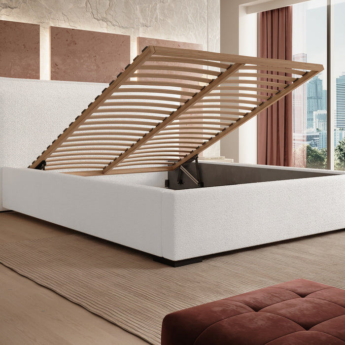 Trae Mobler Nevada 140 x 200 cm Bed Naturel Bouclé