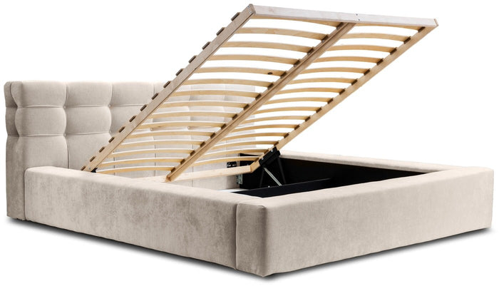 Trae Mobler Grace 160 x 200 cm Gestoffeerd Bed Beige
