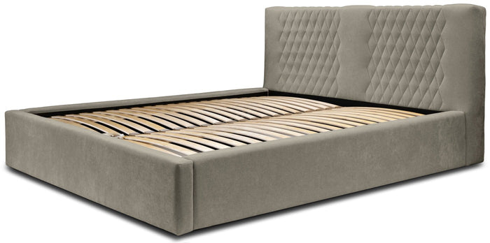 Trae Mobler Montana 180 x 200 cm Gestoffeerd Bed Taupe