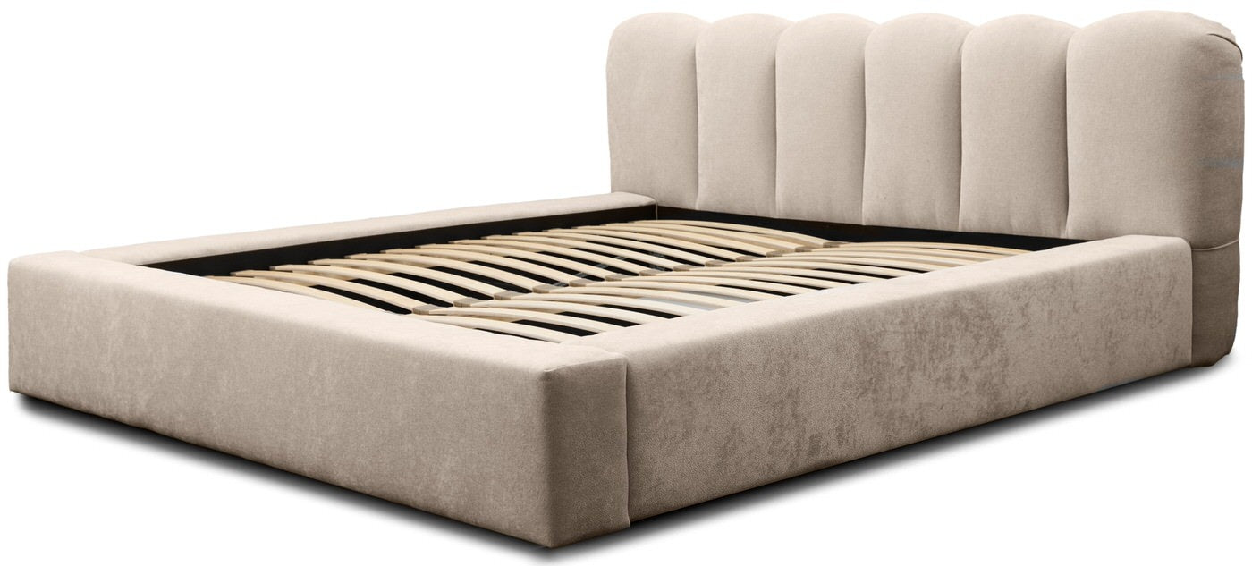Trae Mobler Dallas 180 x 200 cm Gestoffeerd Bed Beige