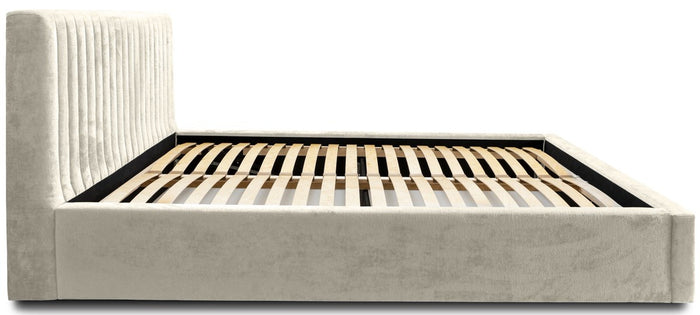 Trae Mobler Vegas 140 x 200 cm Gestoffeerd Bed Creme