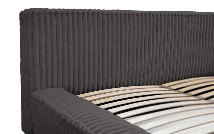 Trae Mobler Melody 160 x 200 cm Gestoffeerd Bed Donkergrijs