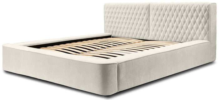 Trae Mobler Azurro 180 x 200 cm Gestoffeerd Bed Lichtgrijs