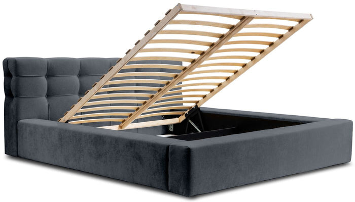 Trae Mobler Grace 160 x 200 cm Gestoffeerd Bed Donkerblauw