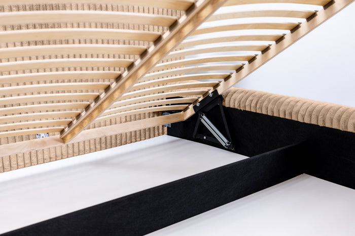 Trae Mobler Hana 180 x 200 cm Gestoffeerd Bed Beige