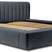 Trae Mobler Como 160 x 200 cm Gestoffeerd Bed Donkerblauw