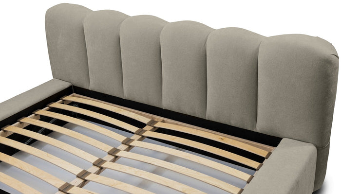 Trae Mobler Dallas 160 x 200 cm Gestoffeerd Bed Taupe