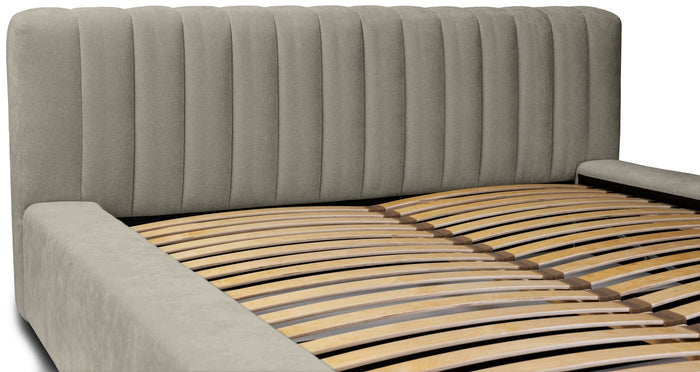 Trae Mobler Como 160 x 200 cm Gestoffeerd Bed Taupe