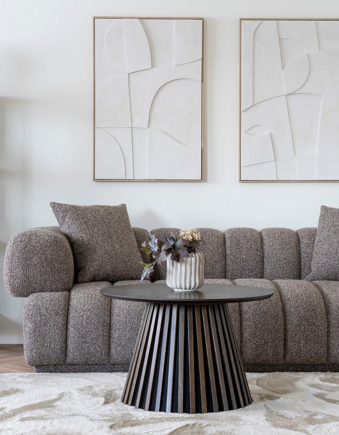 House Nordic Aurora Bruin 3-Zits Bank