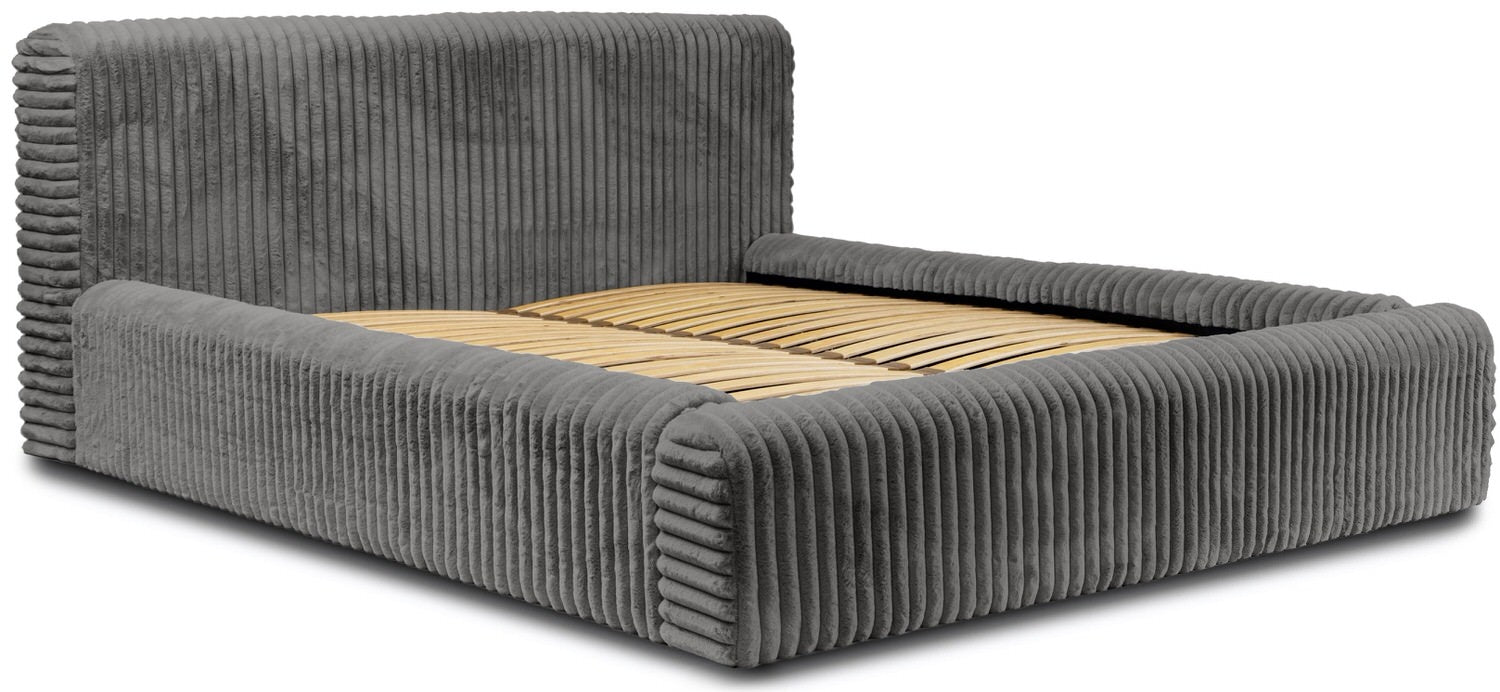 Trae Mobler Hana 140 x 200 cm Gestoffeerd Bed Grijs