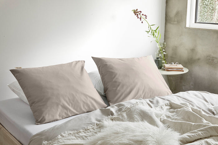 Walra - Kussensloop Crispy Cotton - 2x 60x70 - Zand