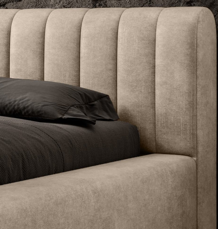 Trae Mobler Amira 160 x 200 cm Gestoffeerd Bed Zand