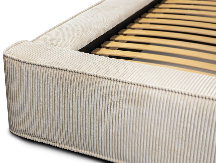 Trae Mobler Harmon 160 x 200 cm Gestoffeerd Bed Beige