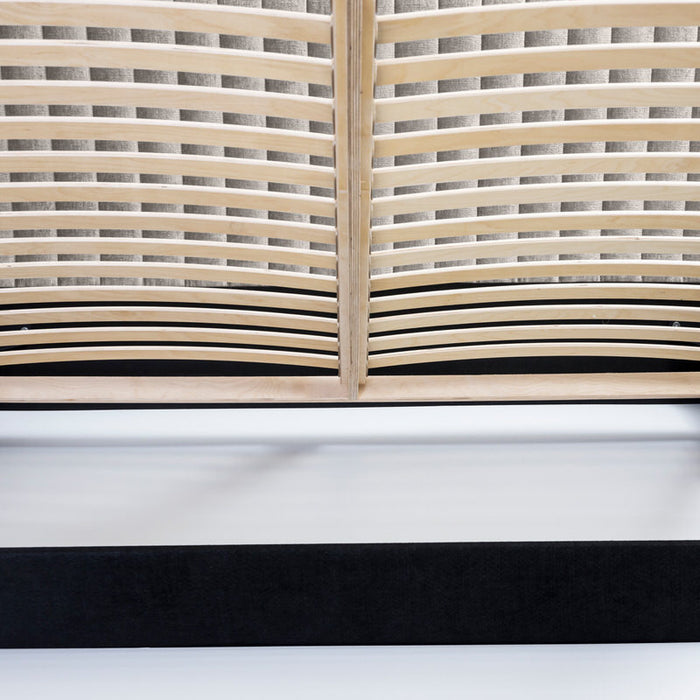 Trae Mobler Vegas 140 x 200 cm Gestoffeerd Bed Grijs