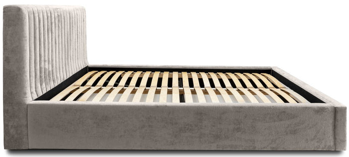 Trae Mobler Vegas 140 x 200 cm Gestoffeerd Bed Grijs