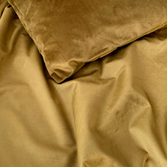 Byrklund - Dekbedovertrek Go Velvet - 200x220 - Honing Mosterd