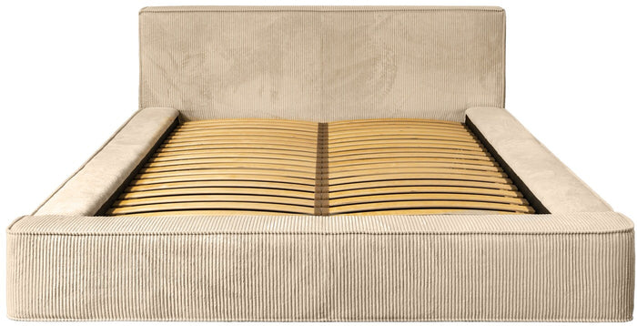 Trae Mobler Harmon 140 x 200 cm Gestoffeerd Bed Beige