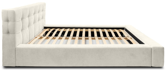 Trae Mobler Grace 180 x 200 cm Gestoffeerd Bed Lichtgrijs