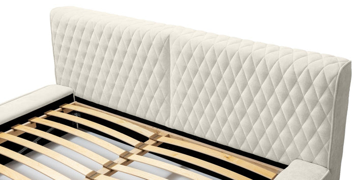 Trae Mobler Azurro 180 x 200 cm Gestoffeerd Bed Lichtgrijs