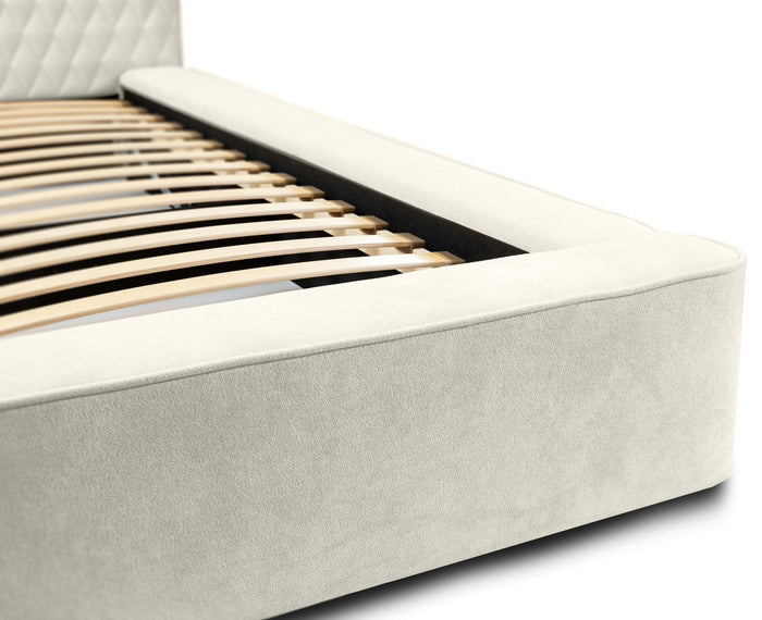 Trae Mobler Azurro 180 x 200 cm Gestoffeerd Bed Lichtgrijs