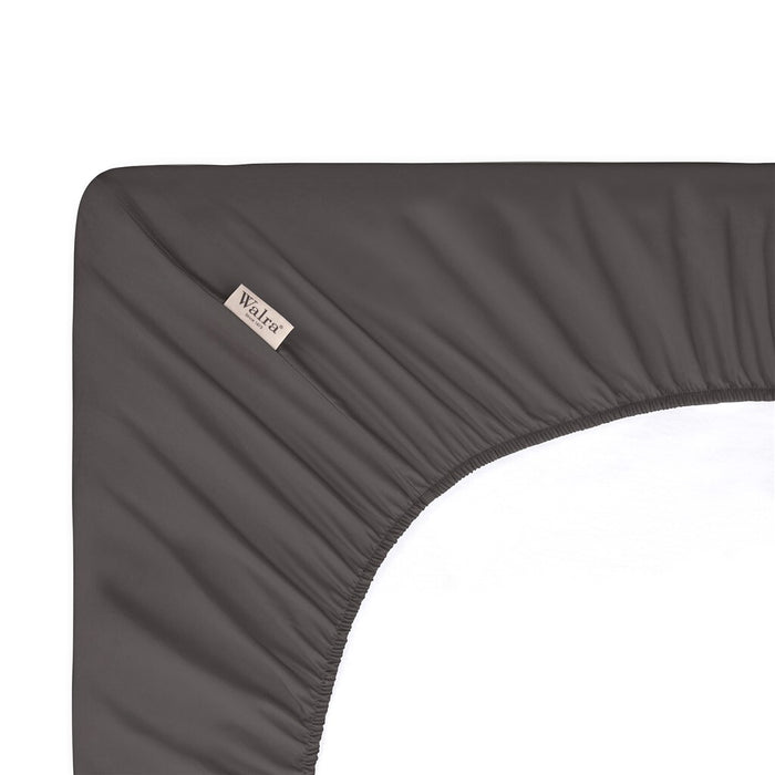 Walra - Hoeslaken Crispy Cotton - 90x200 - Antraciet