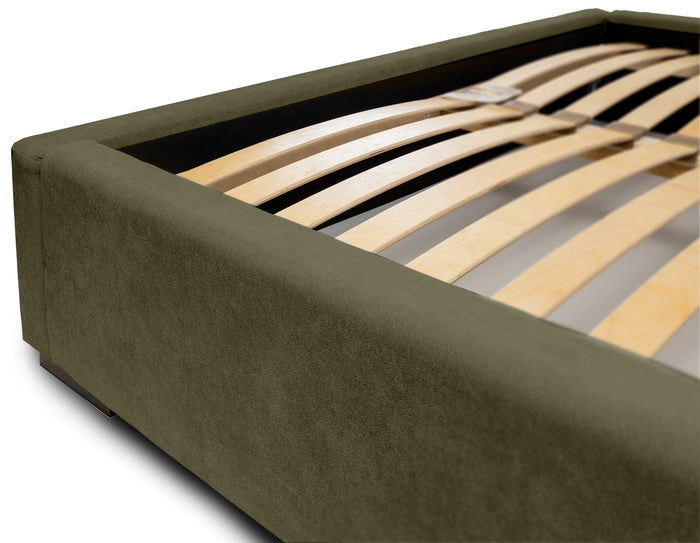 Trae Mobler Faro 180 x 200 cm Gestoffeerd Bed Bosgroen