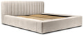 Trae Mobler Como 140 x 200 cm Gestoffeerd Bed Beige