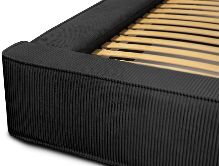 Trae Mobler Harmon 140x200 cm Gestoffeerd Bed Zwart