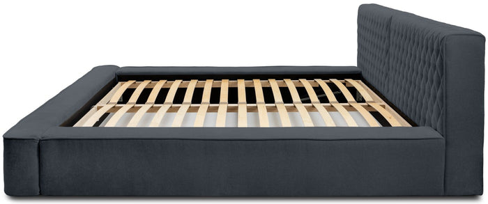 Trae Mobler Azurro 160 x 200 cm Gestoffeerd Bed Donkerblauw