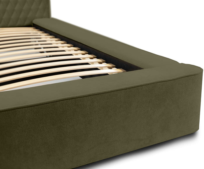 Trae Mobler Azurro 180 x 200 cm Gestoffeerd Bed Bosgroen