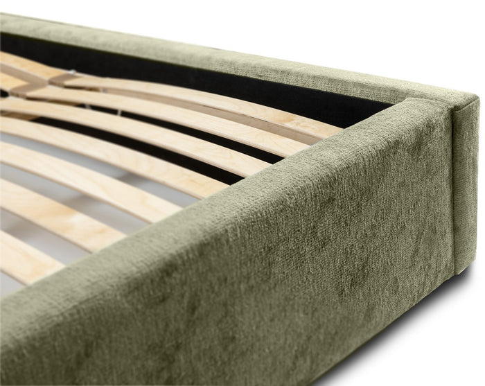 Trae Mobler Vegas 160 x 200 cm Gestoffeerd Bed Olijfgroen