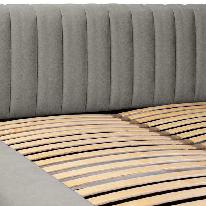 Trae Mobler Como 140 x 200 cm Gestoffeerd Bed Grijs