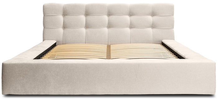 Trae Mobler Grace 140 x 200 cm Gestoffeerd Bed Beige