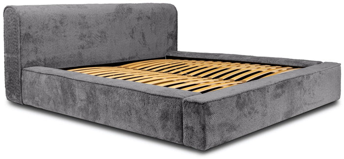 Trae Mobler Fatima 140 x 200 cm Gestoffeerd Bed Tingrijs