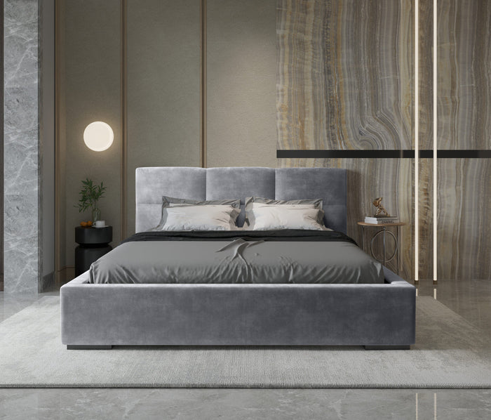 Trae Mobler Porto 180 x 200 cm Gestoffeerd Bed Asgrijs