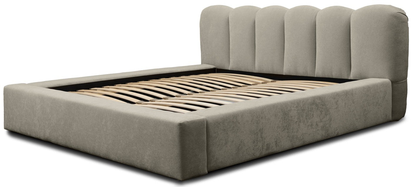 Trae Mobler Dallas 160 x 200 cm Gestoffeerd Bed Taupe